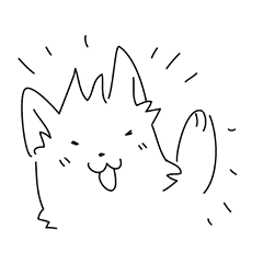 [LINEスタンプ] ゆるい白犬 修正版