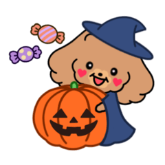 [LINEスタンプ] ふわもこプードル♡秋