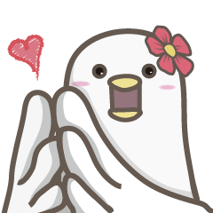 [LINEスタンプ] 白鳥花子の鳥ライフ