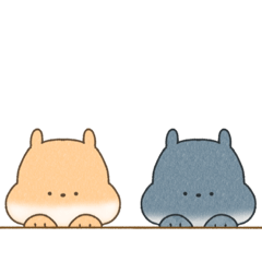 [LINEスタンプ] うさぎのコッペとあめ