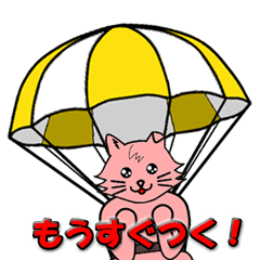 [LINEスタンプ] 動くモモネコのピンちゃんとクウくん[再販]