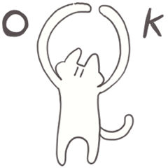 [LINEスタンプ] 簡素な猫2