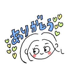 [LINEスタンプ] まるがおみほちゃん