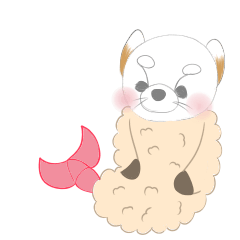 [LINEスタンプ] まろアニマルズのえびテンちゃん