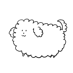 [LINEスタンプ] わたあめのイヌ