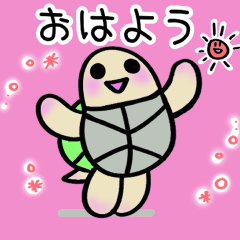 [LINEスタンプ] ちびかめちゃんの日常スタンプの画像（メイン）