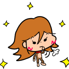 [LINEスタンプ] ザ☆LINEスタンプどあちの森のモッコちゃん