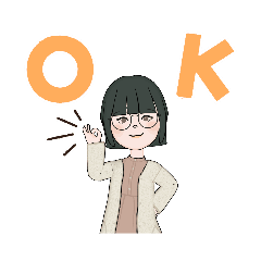 [LINEスタンプ] 小鳥を愛でるのが好きなお姉さん
