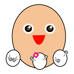 [LINEスタンプ] たまごたまご家族の子供たち