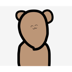 [LINEスタンプ] ”多分ゆるい系のクマです"スタンプ②