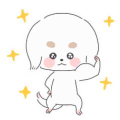 [LINEスタンプ] 幸せそうな、犬のスタンプ。