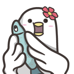 [LINEスタンプ] 白鳥はな子の鳥ライフ（日常ことば）