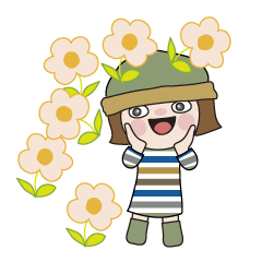 [LINEスタンプ] おしゃれな女の子、文字なしスタンプ