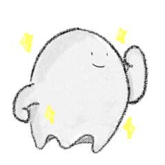 [LINEスタンプ] おばけのぽるた