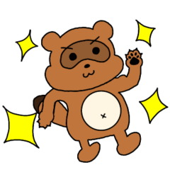 [LINEスタンプ] 飼いたぬきのもち男とぽん子