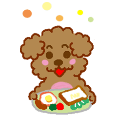 [LINEスタンプ] ☆かわいい☆もこもこトイプーのもこたん