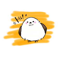 [LINEスタンプ] いんぐりっしゅシマエナガちゃそ1