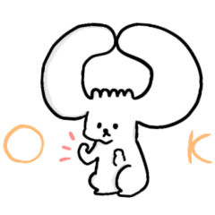 [LINEスタンプ] 日常で使える 耳でかわんこ【修正版】