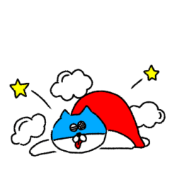 [LINEスタンプ] ねこちゃんマンスタンプの画像（メイン）