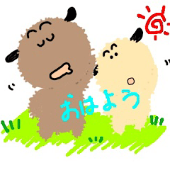 [LINEスタンプ] 癒しのもふもふわんこ