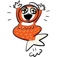 [LINEスタンプ] 金魚のリュウキンちゃん