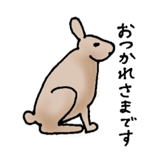 [LINEスタンプ] エゾユキウサギ