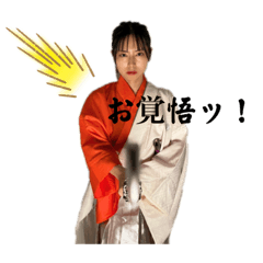 [LINEスタンプ] 女剣士 花峰スタンプ