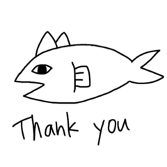 [LINEスタンプ] CAT×FISH=？