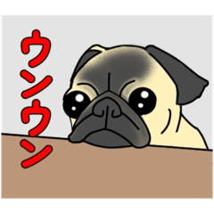 [LINEスタンプ] sukeのパグちゃんスタンプ4