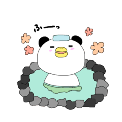 [LINEスタンプ] ペンギン + パンダ ＝ ペンダ