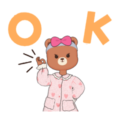 [LINEスタンプ] ふわふわなくまちゃん