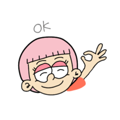 [LINEスタンプ] カラフルまるぱっつん（仲間）