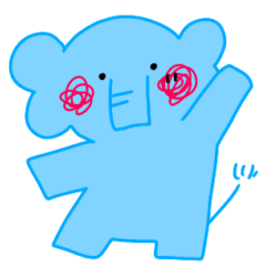 [LINEスタンプ] ごきげんよう、ぞうさん！