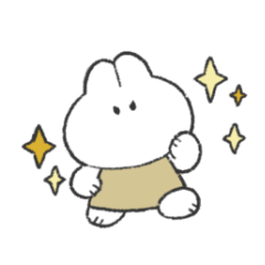 [LINEスタンプ] ふんわりうさぎちゃん