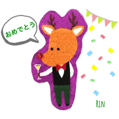 [LINEスタンプ] 刺繍どうぶつスタンプ