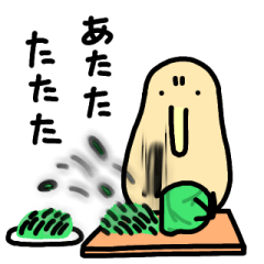 [LINEスタンプ] (((はげしい)))キーウィ（食事編）