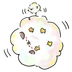 [LINEスタンプ] わたわんこ＆わたりどり