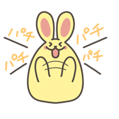 [LINEスタンプ] カラフルたまうさ テキストあり