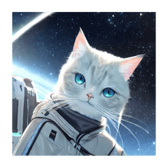 [LINEスタンプ] 宇宙猫③の画像（メイン）