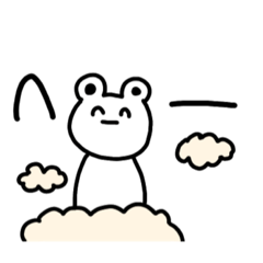 [LINEスタンプ] 表情一定のやる気のないくまさん