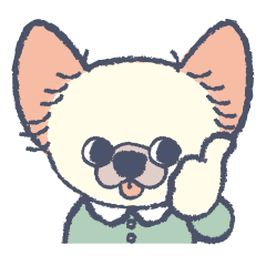 [LINEスタンプ] おめかし わんこ【#犬の日】