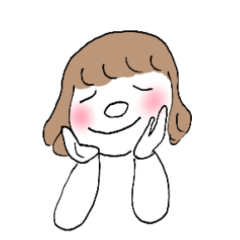 [LINEスタンプ] まるいお顔の女の子