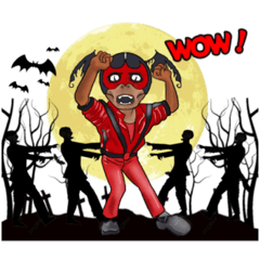 [LINEスタンプ] 魔界戦隊ヒーロー ハロウィン