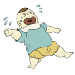 [LINEスタンプ] 育児は大変！赤ちゃんの暴走