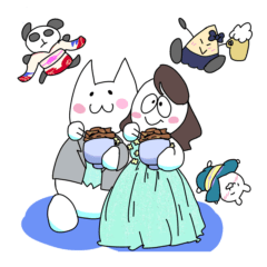 [LINEスタンプ] 肉を喰らう野蛮会2年目