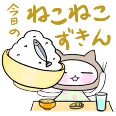 [LINEスタンプ] 今日のねこねこずきん