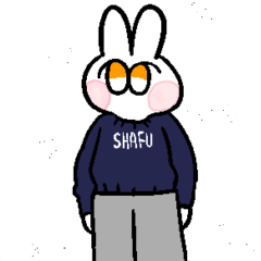 [LINEスタンプ] うさぎのSHAFU