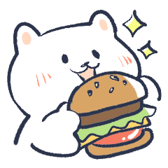 [LINEスタンプ] 素直なしろくまくん