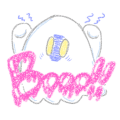 [LINEスタンプ] はろうぃんおばけ①