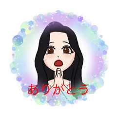 [LINEスタンプ] ピュアな女の子1